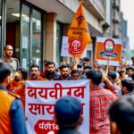 বিশ্ব হিন্দু পরিষদের দুর্গাপুর থানা ঘেরাওকে ঘিরে উত্তেজনা ।