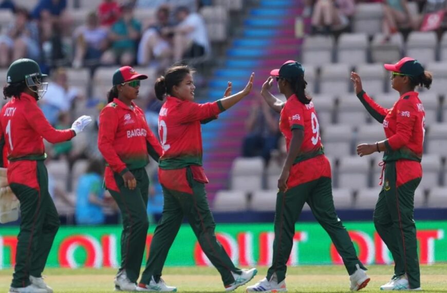 পাকিস্তানকে হারিয়ে নারী টি-টোয়েন্টি বিশ্বকাপে বাংলাদেশের জয়।